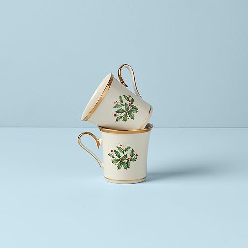 Miniatura 3 de Lenox 870002 Holly Mug - Juego de 2 piezas