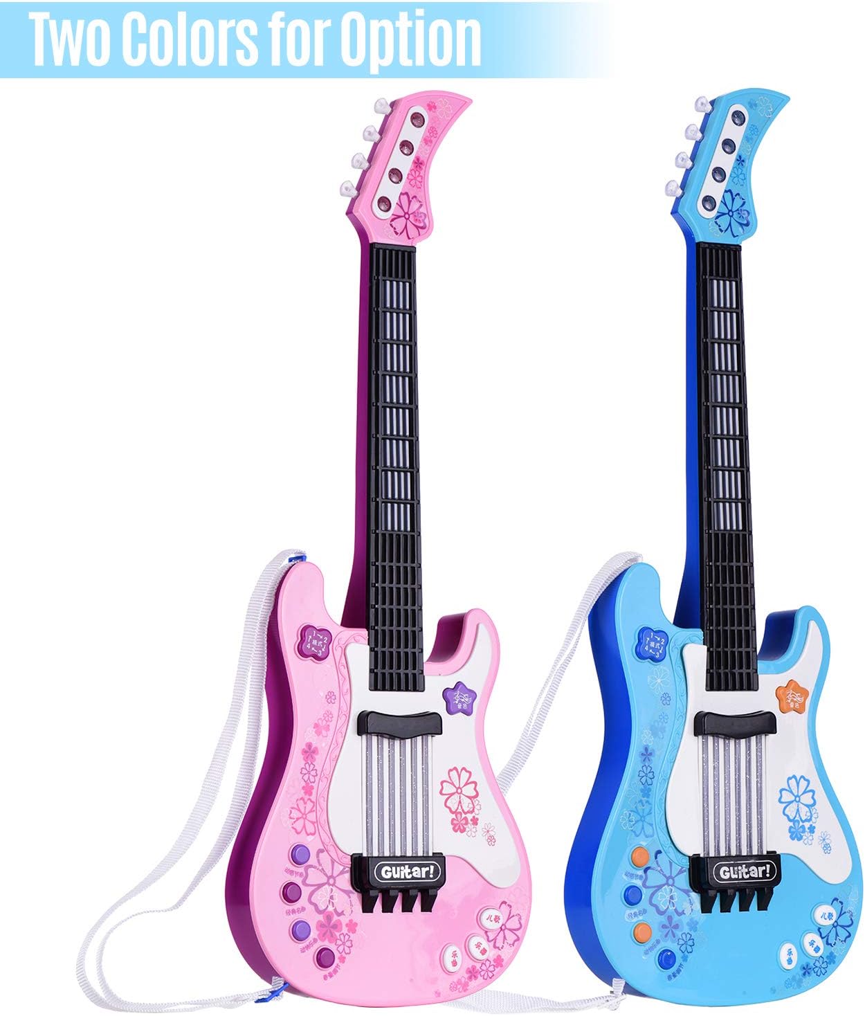 Amazon Co Jp 子供用ギター Benkeg キッズリトルギターリズムライトとサウンド楽しい教育楽器エレキギターおもちゃ幼児用子供男の子と女の子ブルー おもちゃ Amazon Co Jp 子供用ギター Benkeg キッズリトルギターリズムライトとサウンド楽しい教育楽器エレキギターおもちゃ幼児用子供男の子と女の子ブルー おもちゃ