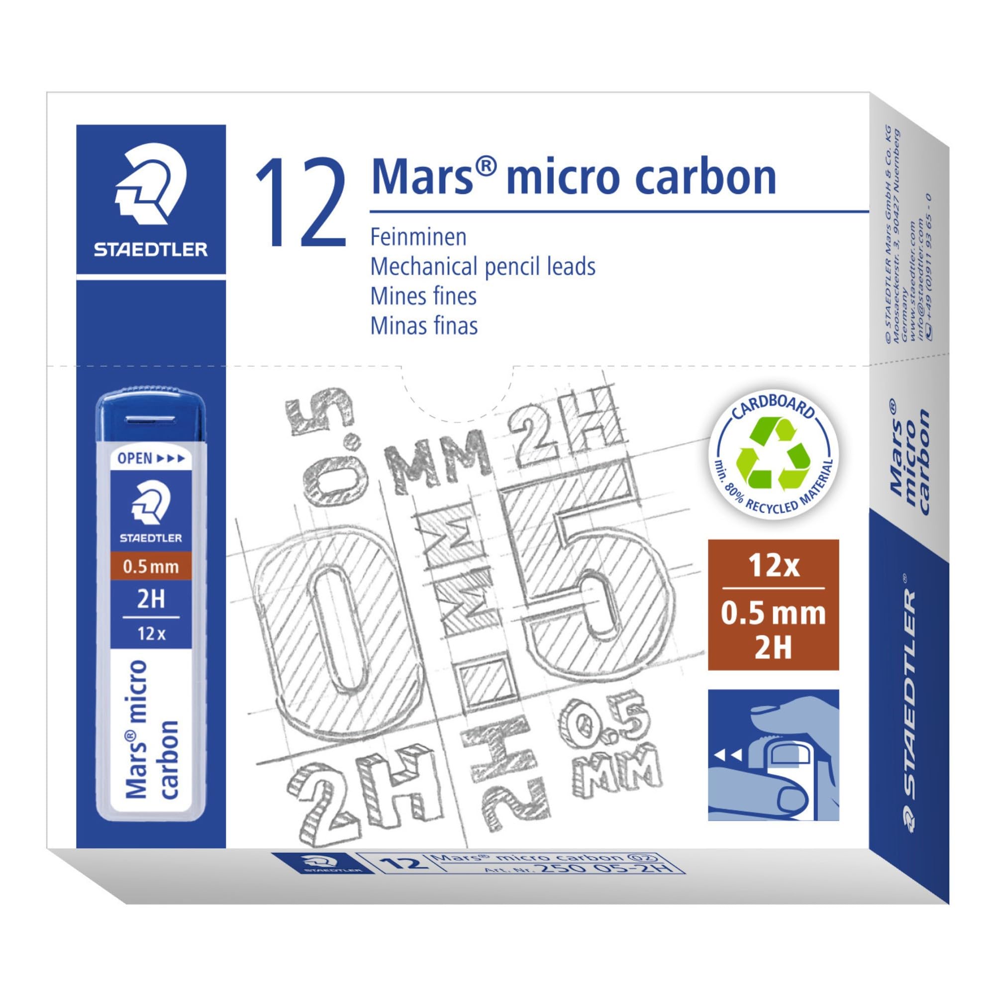 Amazon.com : STAEDTLER Mars Micro Carbon Mechanical Pencil Refills