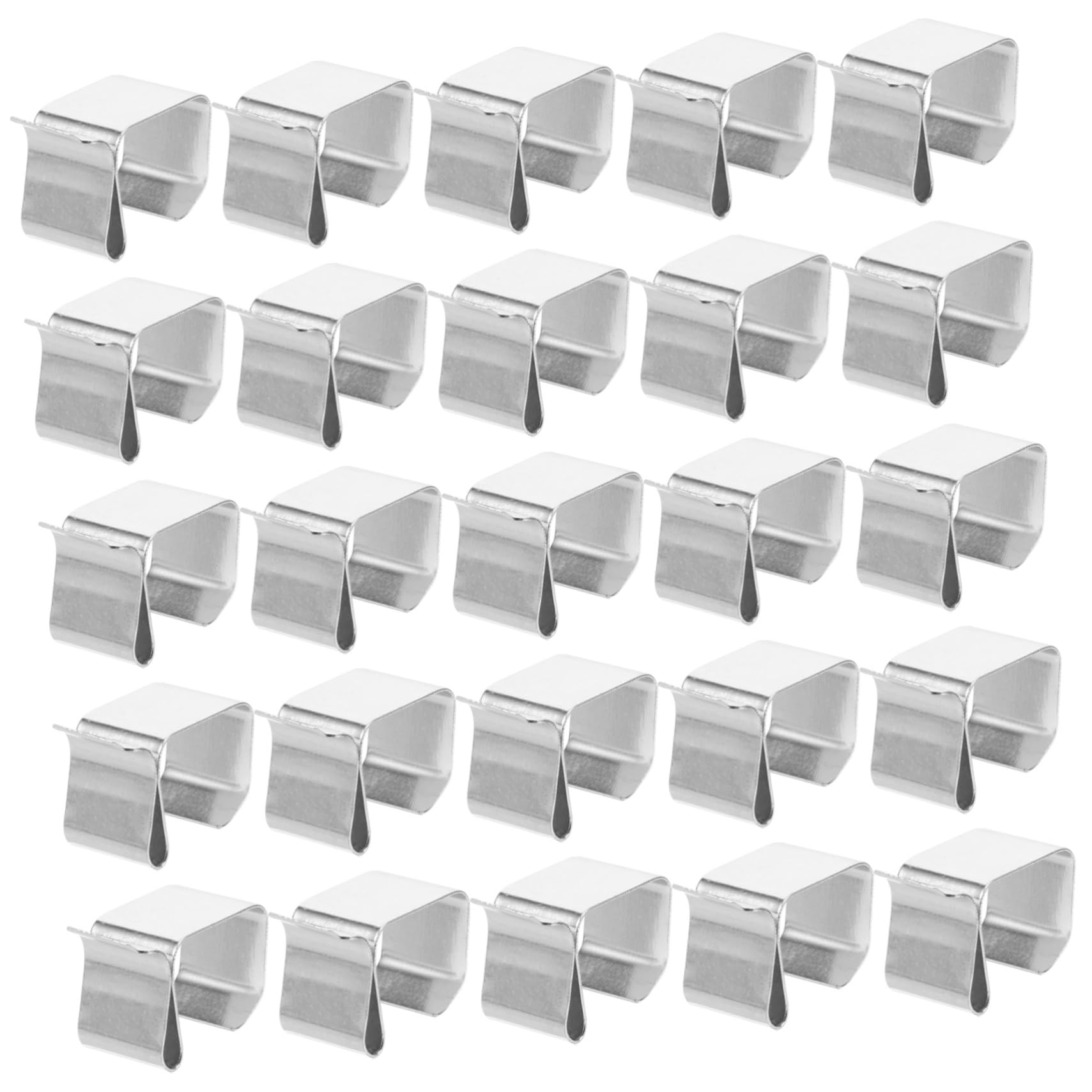 Gadpiparty 200piezas Clips Metálicos Para Navideñas Soporte De Fijación Para Decoraciones De Fiesta y Jardín Clips Para Cuerdas De Exteriores Instalación y