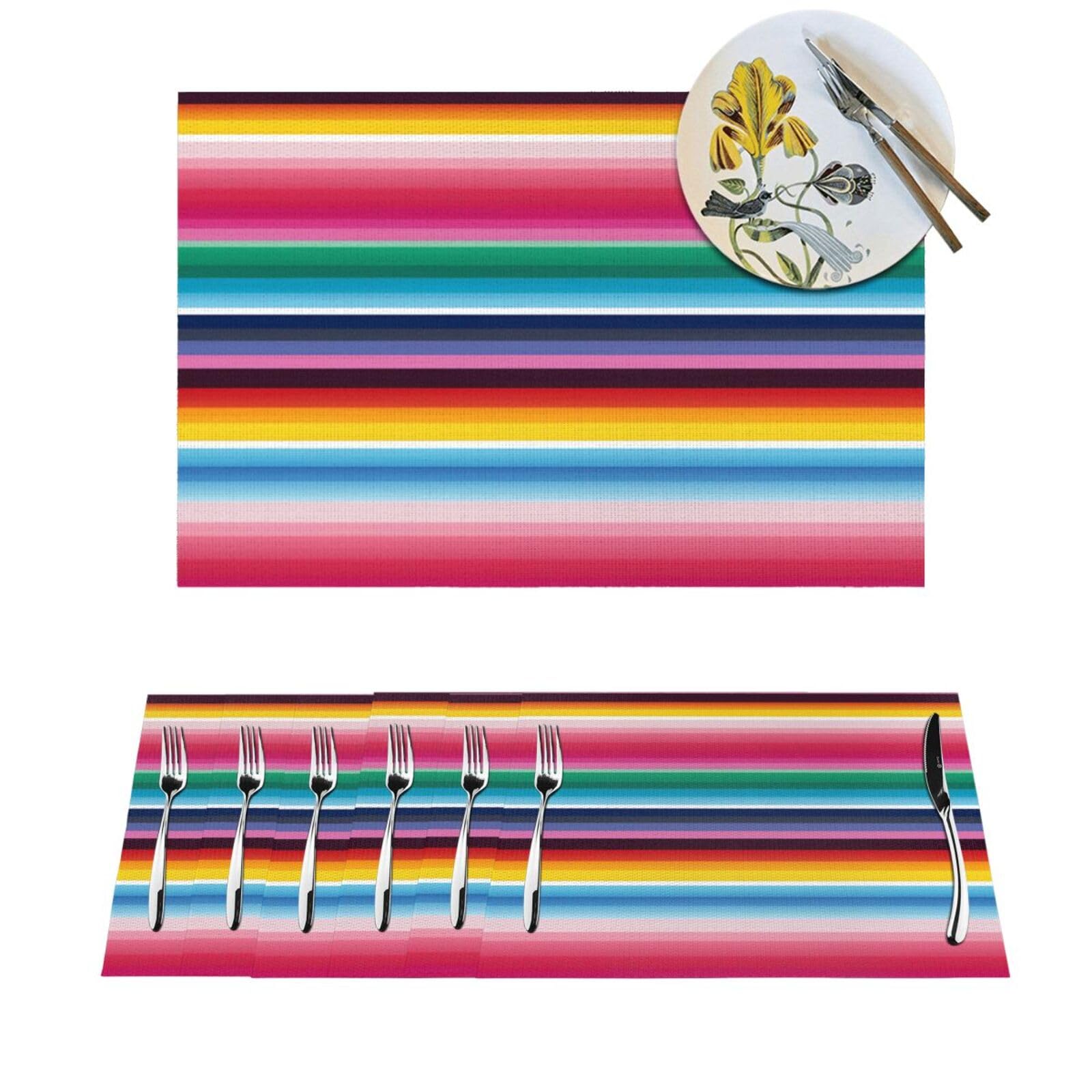 Sets de table lavables pour en finir avec les taches de graisse sur la table Lot de 6