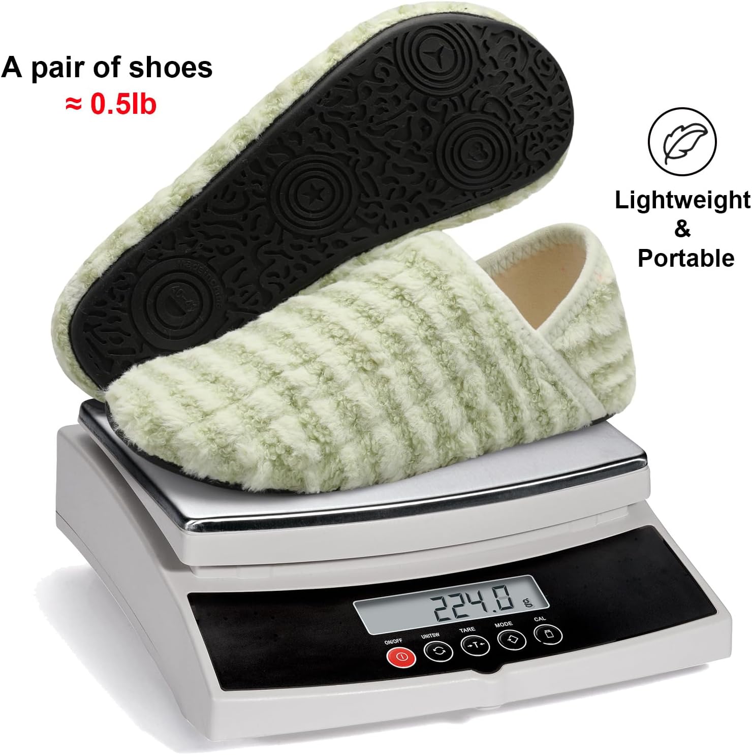 Fires Womens Mens Slippers with Rubber Sole Soft-Lightweight House Slipper Socks Around House Shoes Non Slip Indoor/Outdoor - Image 6