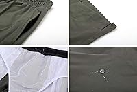 Vista 4 de Tyhengta - Trajes de baño para hombres de secado rápido, bolsillos con cremallera y forro de malla para playa