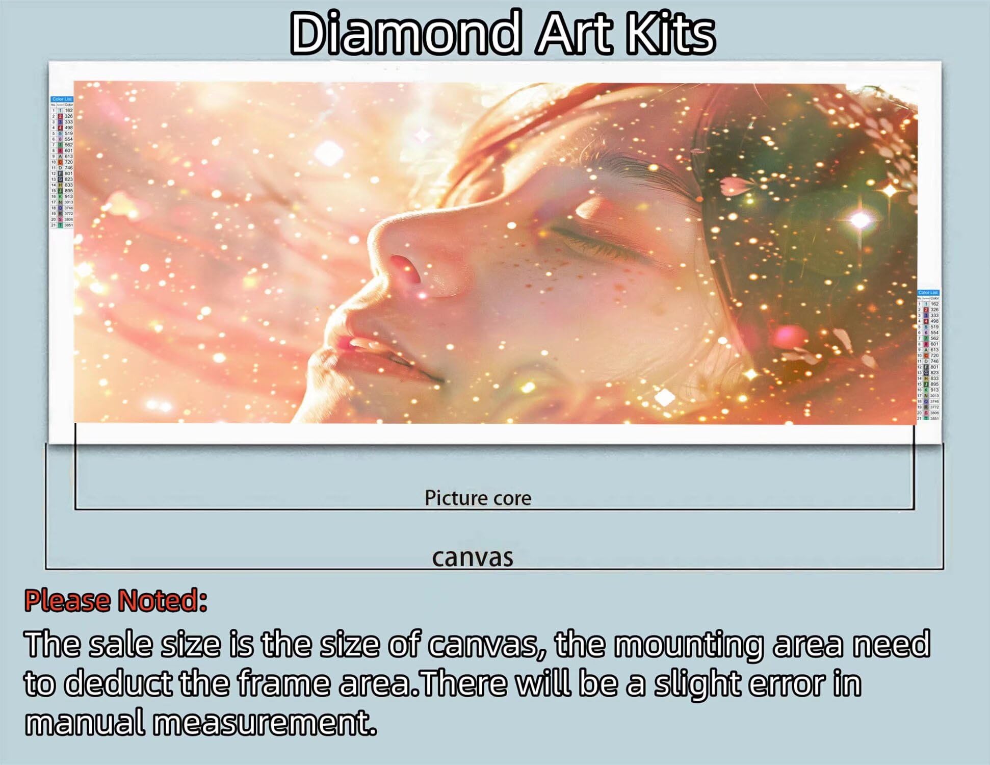 Diamond Painting SueñO, DIY Pintura Diamantes Hada Diamond Painting Adultos, Cuadros Diamantes 5D Dibujos con Diamantes Bordado Punto De Cruz Kits, Decoración Hogar, Regalos Mujer 100x200cm Y2-545