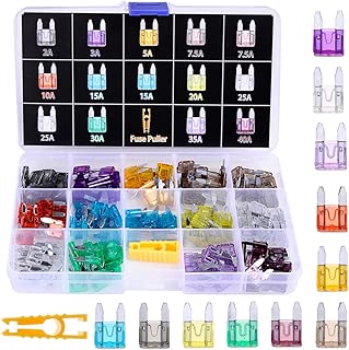 Winlyn 140pcs Assorted Auto Car Truck Mini Blade Fuse Assortment 2 3 5 7.5 10 15 20 25 30 35 40AMP Car Boat Truck SUV Automotive Replacement Fuses - Low Profile Mini Small ATM/APM Blade Fuses - coolthings.us