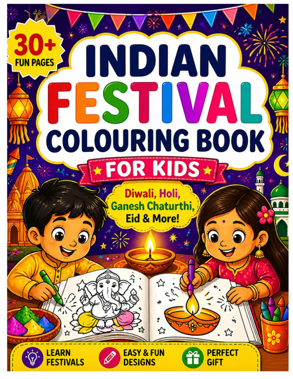 Indian Festival Colouring Books for Kids