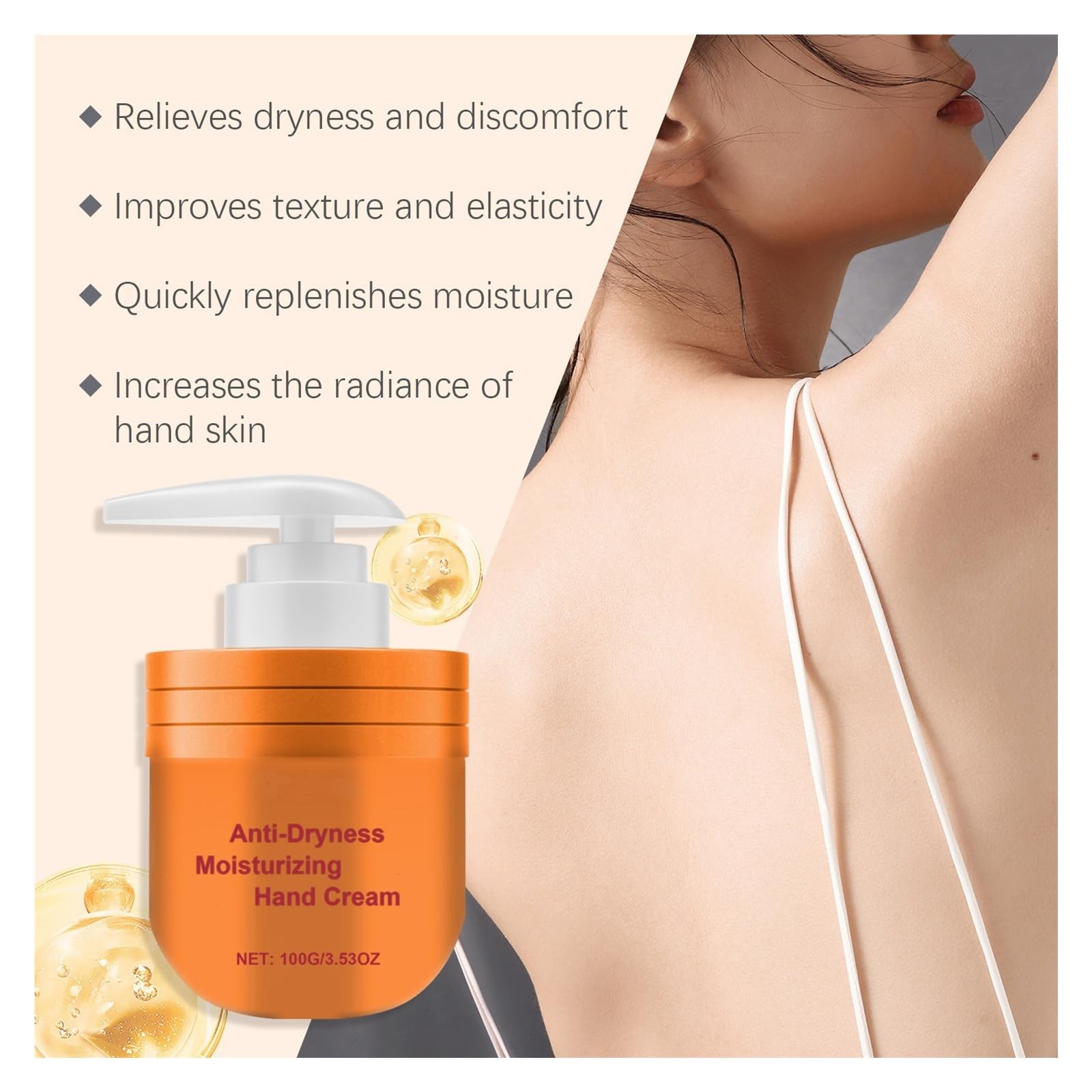 Crema de Manos Hidratante 100g | Cuidado de manos hidratante y secante(2pcs)