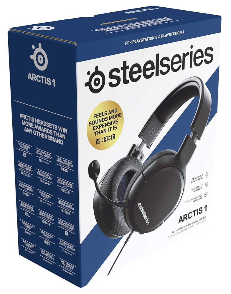 SteelSeries ゲーミングヘッドセット マイク付き 有線 密閉型 PC PS5 PS4 Switch 対応 7.1chサラウンド Arctis 5 61504 510e2QkLflL._UF350,350_QL80_.jpg
