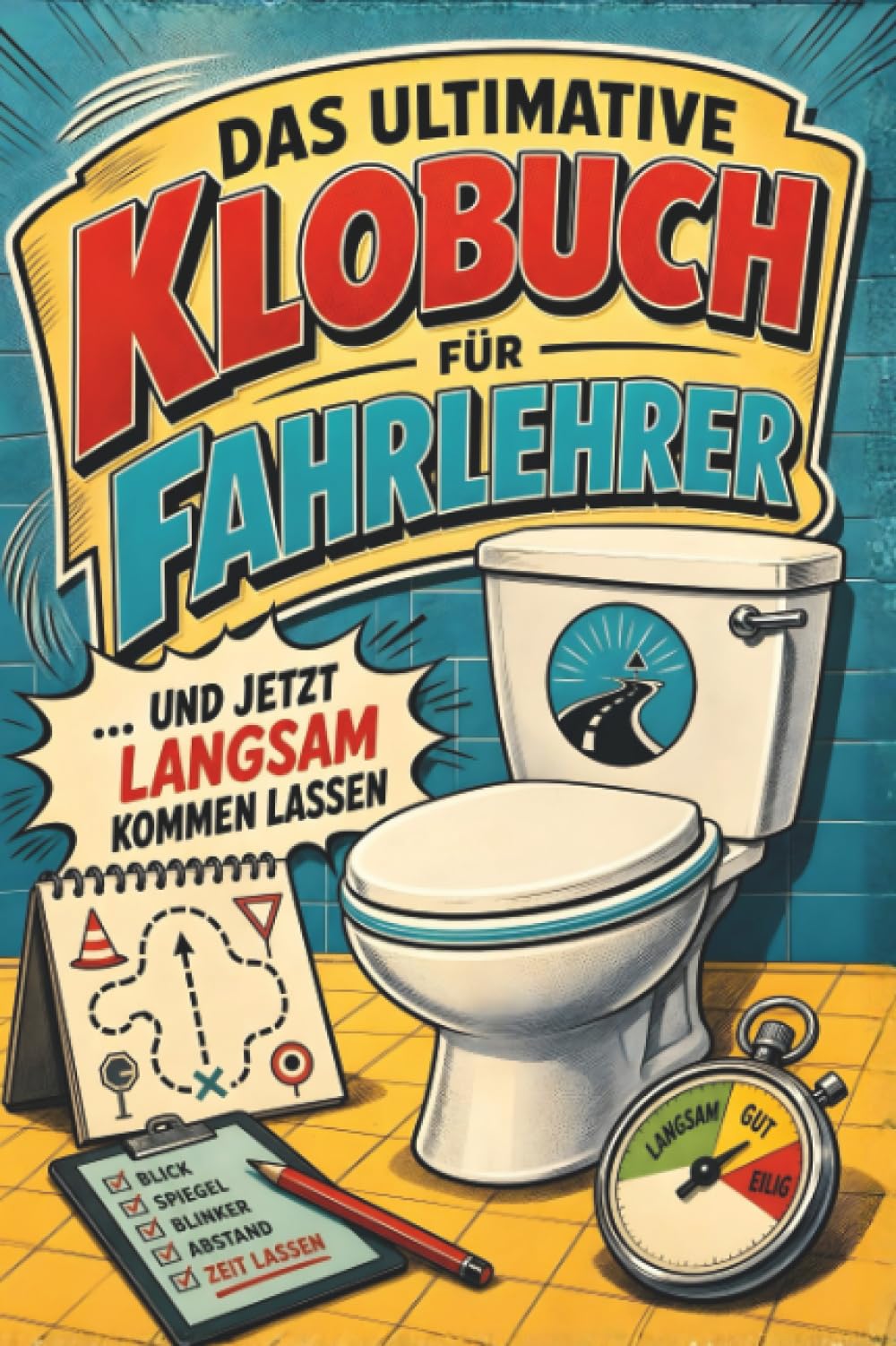 Das ultimative Klobuch für Fahrlehrer: ... und jetzt langsam kommen lassen. Lustiges Geschenk für Fahrlehrer und Fahrschulen