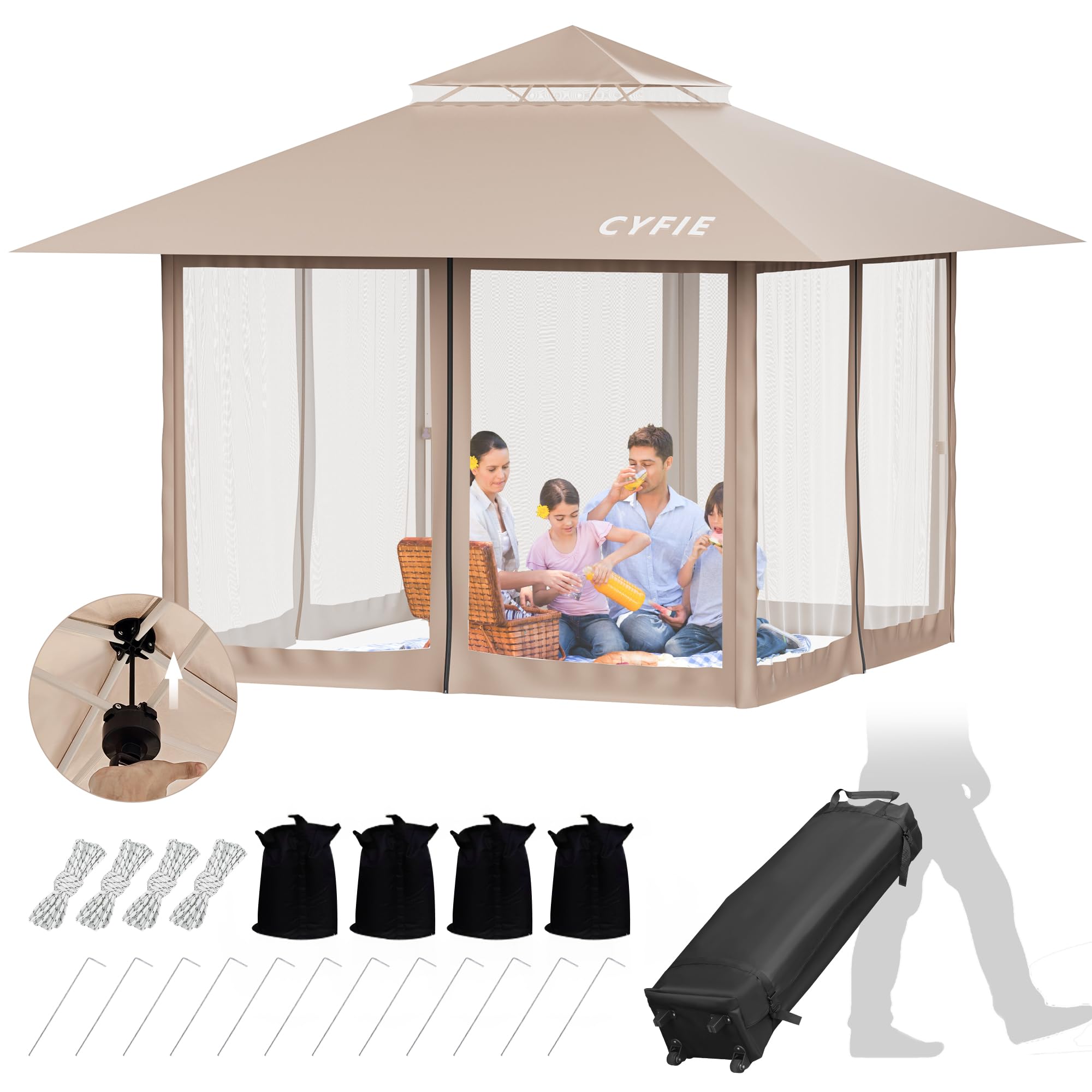 【CYFIE】タープテント 3mx3m ワンタッチテント 81ofUQka3aL._UF894,1000_QL80_.jpg