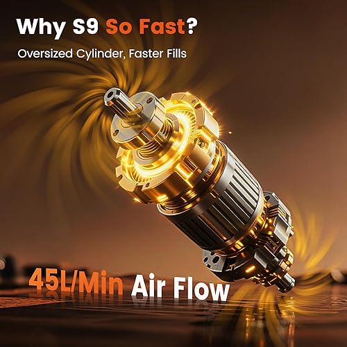 Miniatura 3 de Inflador de neumáticos de 150 PSI, compresor de aire portátil, bomba de aire 5 veces más rápida para neumáticos de automóvil SUV, camión ligero,