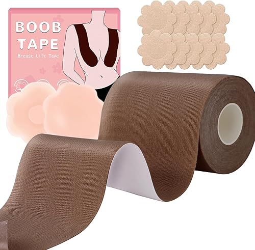 Miniatura 10 de BEWTEIM Cinta Bob para pechos grandes de tamaño grande Boobytape para levantamiento de senos rollo de cinta de pechos de 3 pulgadas cinta de