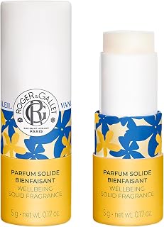 Roger&Gallet – Perfume Sólido Vanille Soleil en barra – Floral ambarado gourmand – Relajante, adictivo – Formato mini para todo el día – Vainilla, jazmín, ylang-ylang, haba tonka – Perfume sin alcohol