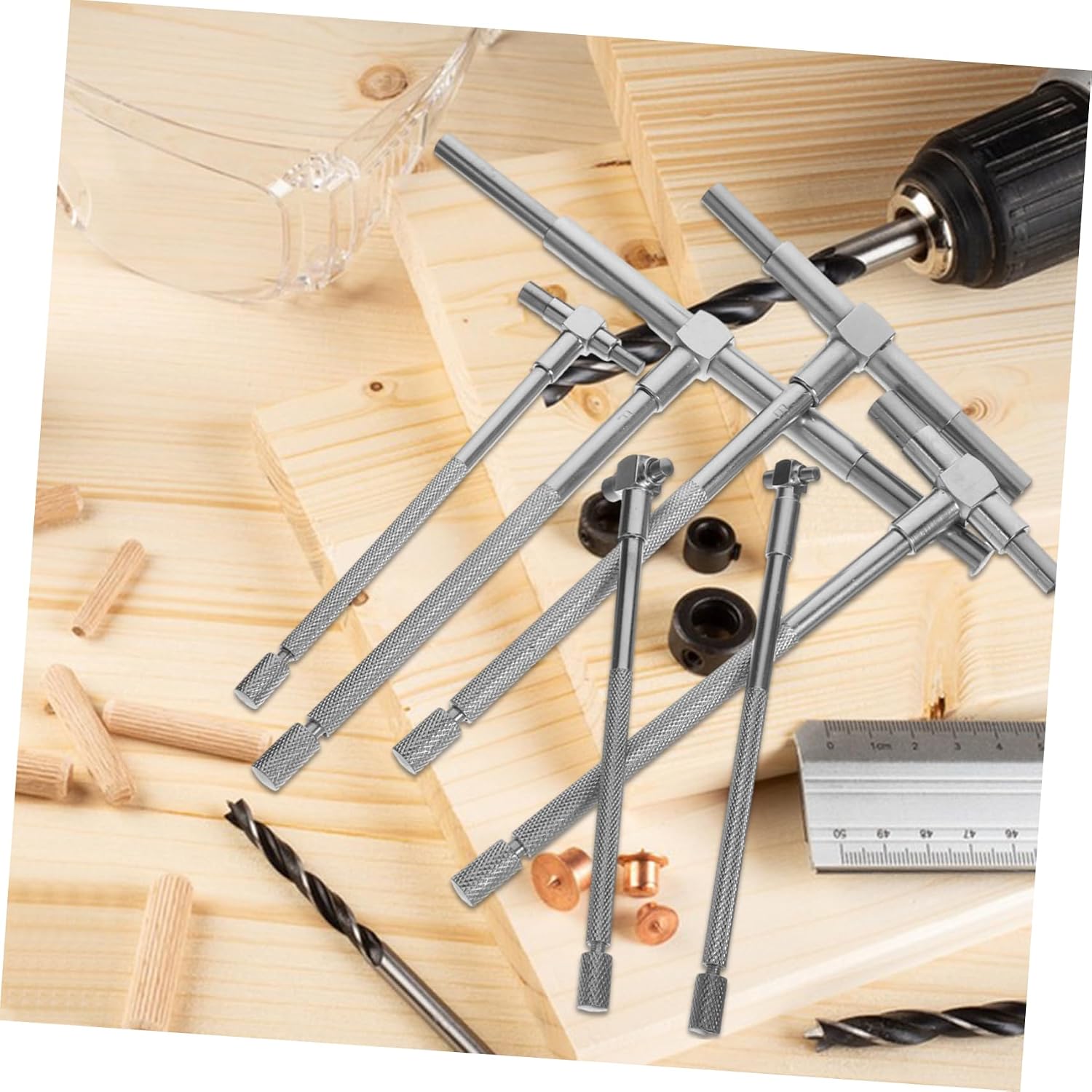 LIFKOME 6pcs Telescoping Gauge Bore Measuring Tools for Accurate Inner Measurements for Professionals and Enthusiasts Includes Pouch for Easy Storage