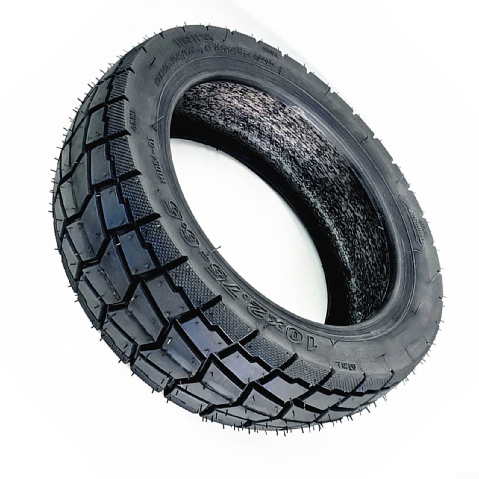 Pneumatico senza camera d'aria 10 pollici per scooter elettrico 10 x 2.75-6.5 pneumatico in gomma fuoristrada 70/65-6.5 per guida all'aperto modello di trazione migliorata nero