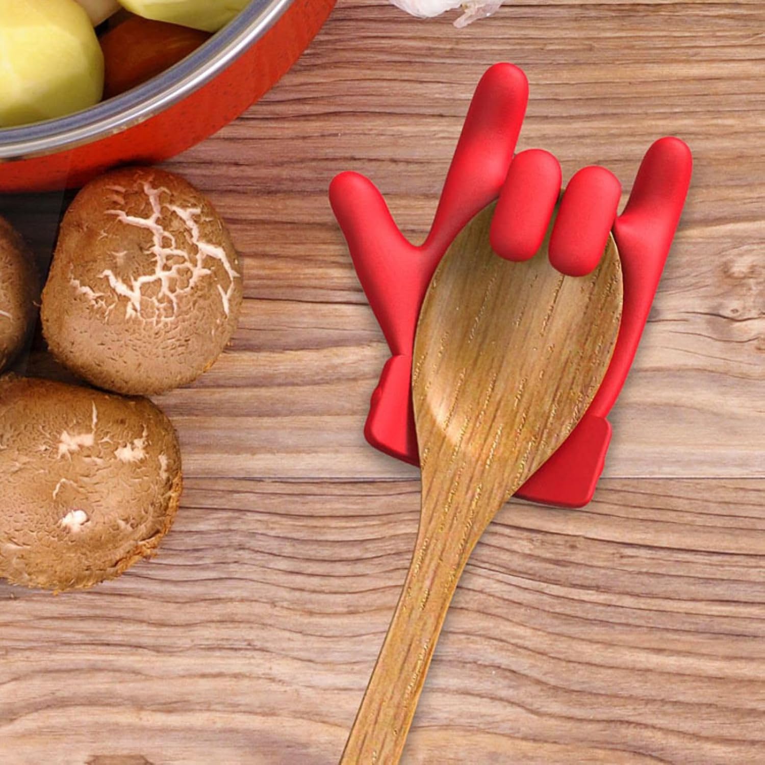 Pot Lid Lifter Silicone Spill Proof Lid Lifter Splash-Proof Steam Release Pan pot lid lifter Kitchen Tool Decoration Pot Lid & Cute Kitchen Accessories (2) image 5