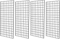 Vista 7 de Paneles de rejilla de grado comercial – Panel de rejilla resistente para cualquier exhibición minorista, 2 pies de ancho x 4 pies de alto, 3 paneles
