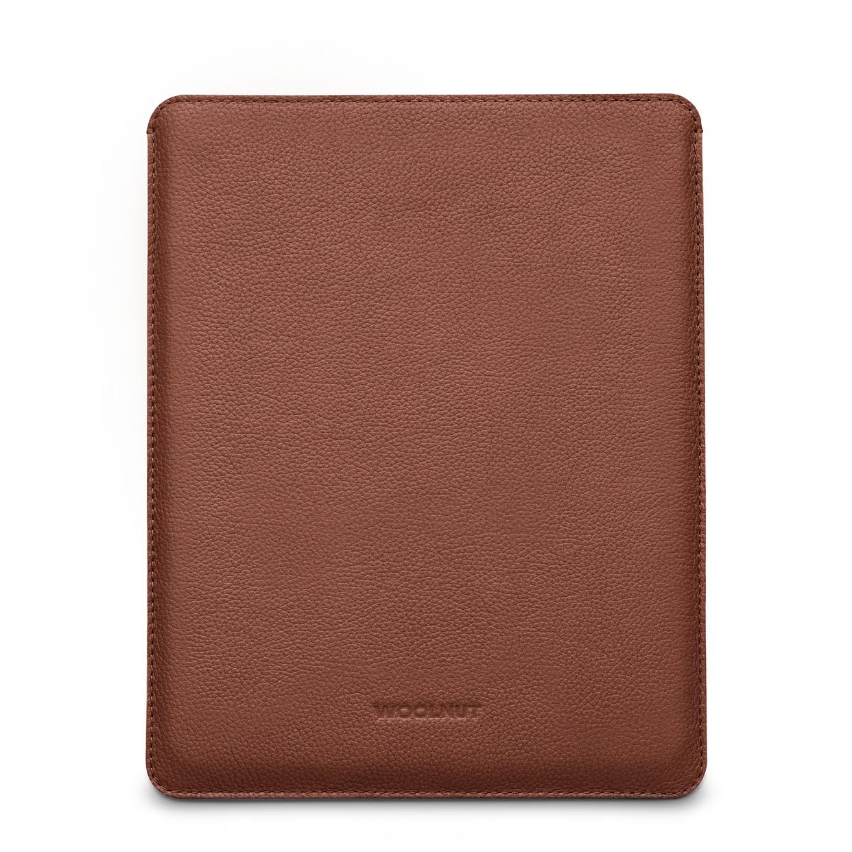 WOOLNUT Leather Sleeve Cover Case for iPad Pro 13 Inch & iPad Air 13 Inch - Cognac Brown, Full-Grain Leather, Wool Felt Interior, Charge in Sleeve, Slim & Minimalist Design