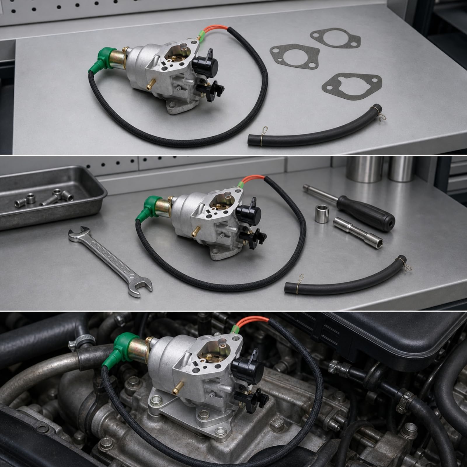 Kit Carburatore in Alluminio | Carburatore con Guarnizioni, per Manutenzione, Meccanici