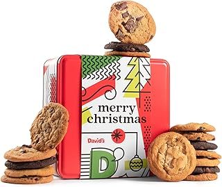 Sponsored Ad - David’s Gourmet and Fresh Baked Merry Christmas Cookies – 2Lbs Assorted Holiday Cookies Tin in a Christmas ...
