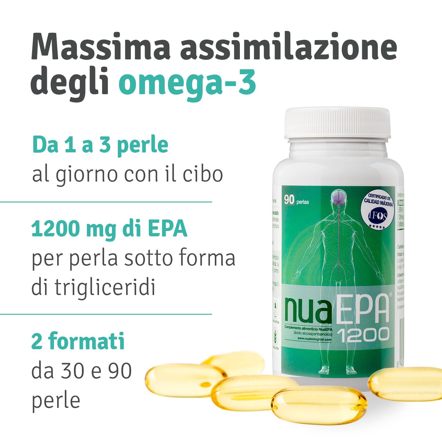 NUAEPA 1200mg. 90perlas – prodotto specifico per l’uso quotidiano, si integra bene in una routine quotidiana e unisce funzionalità pratica e sensazione piacevole giorno dopo giorno. e rende più sempli