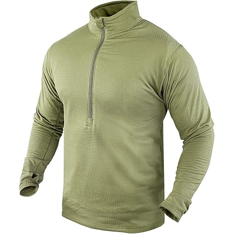 Condor Waffle Top: Base II Zip Pullover