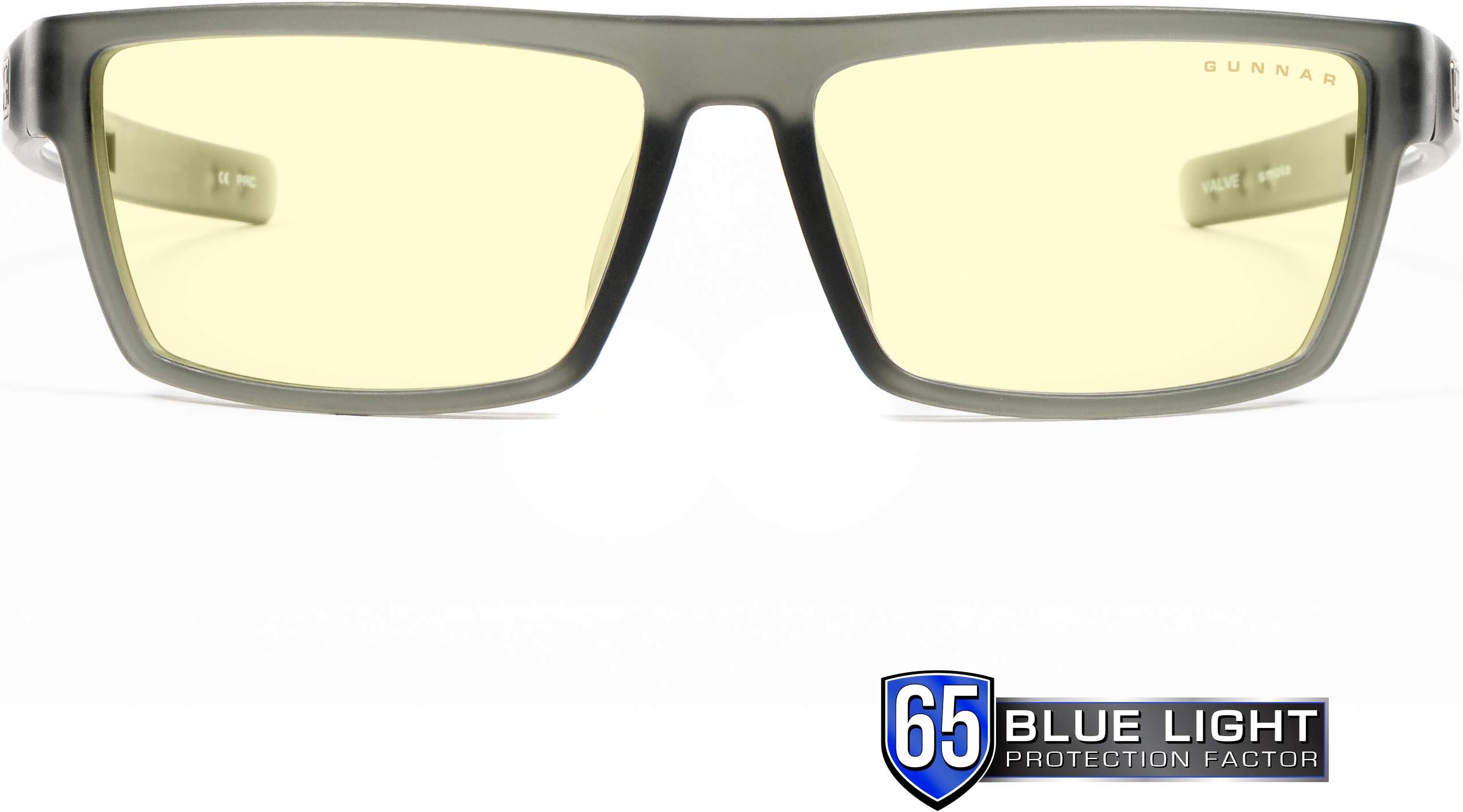 GUNNAR Gaming and Computer Eyewear /Valve, Amber Tint - Patented Lens, Reduce Digital Eye Strain, Block 65% of Harmful Blue Light