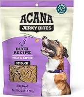 Vista 9 de ACANA Chewy Strips - Receta de salmón con ingredientes limitados para perros, con piel, abrigo y soporte digestivo, bolsa de 4 onzas