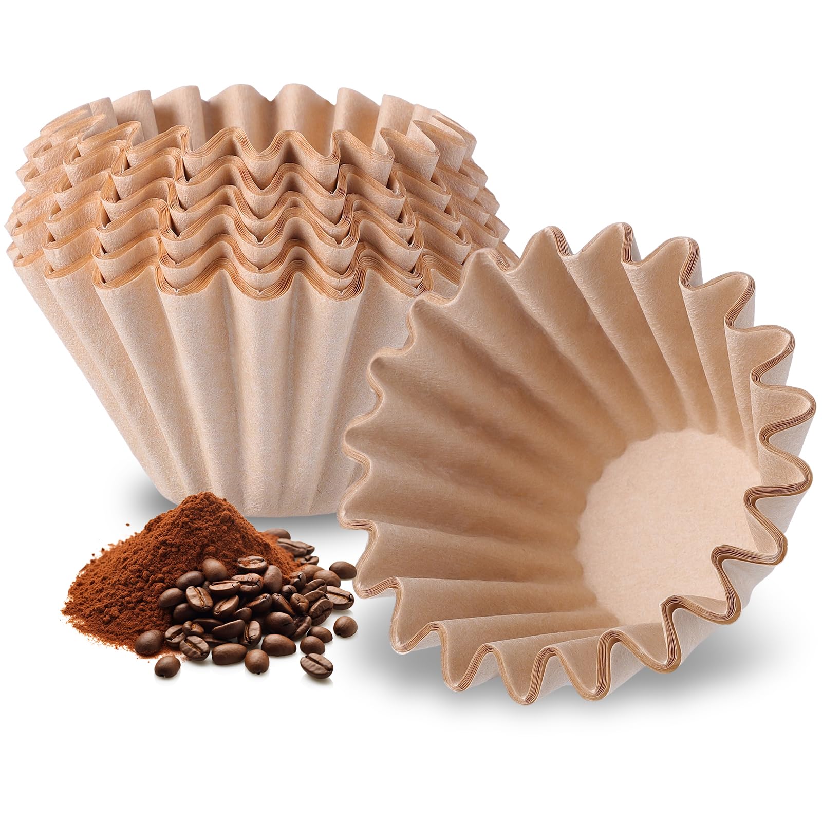 Photo 1 of 120Pcs Small Coffee Filters, 1-2 Cup Disposable Unbleached Basket Coffee Paper Filter Compatible with Kalita Wave Dripper 155 Series, Grounds Single-Serve Coffee Maker Pb051 Pb041, Ninja Pods
