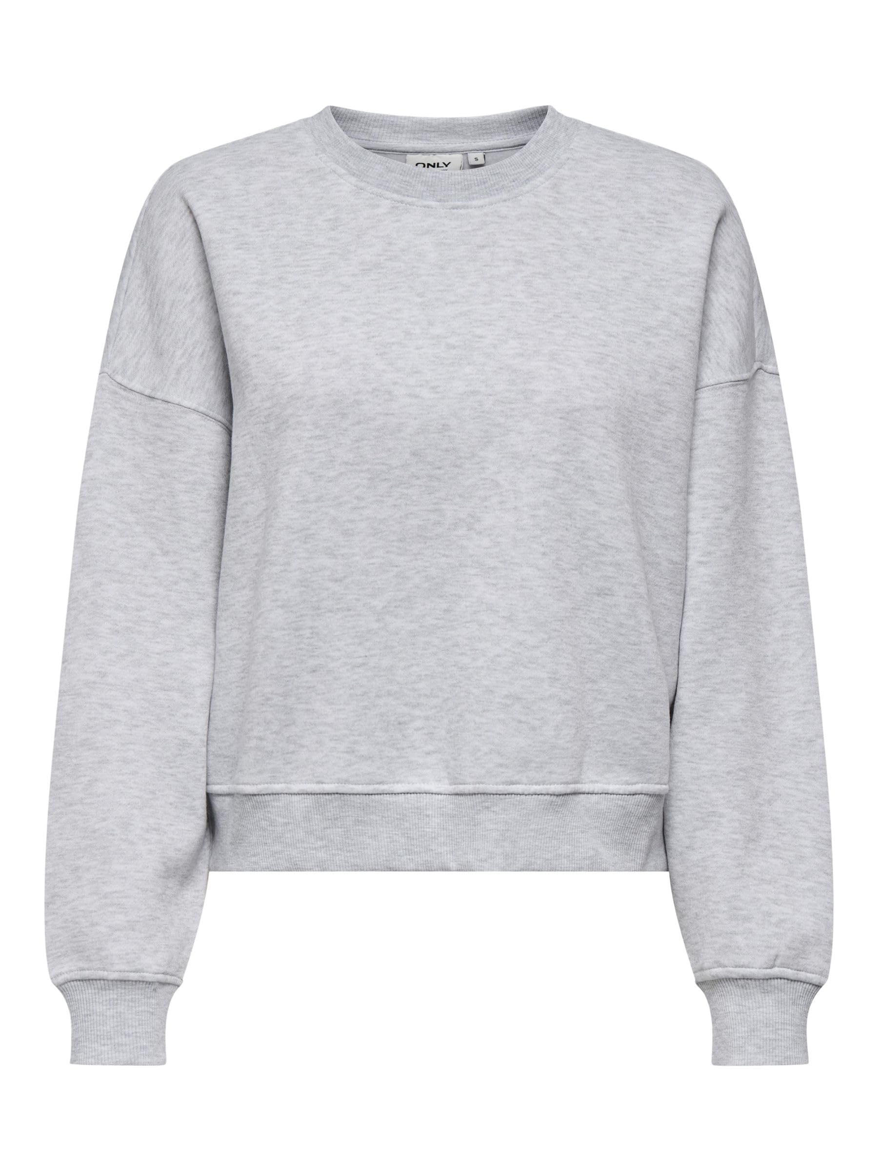 Onlbest L/S Crew Neck SWT, Light Grey Mix, S