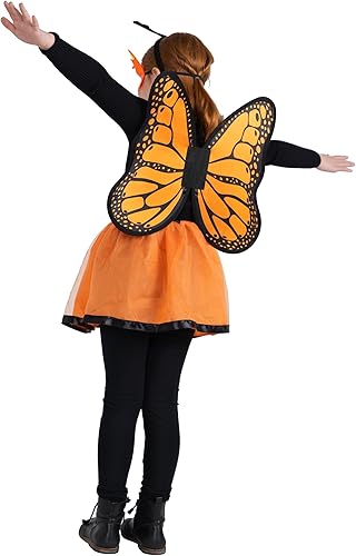 Miniatura 3 de Dress Up America Disfraz de alas de mariposa para niñas, disfraz de mariposa para niños, capa de mariposa, diadema, máscara y tutú
