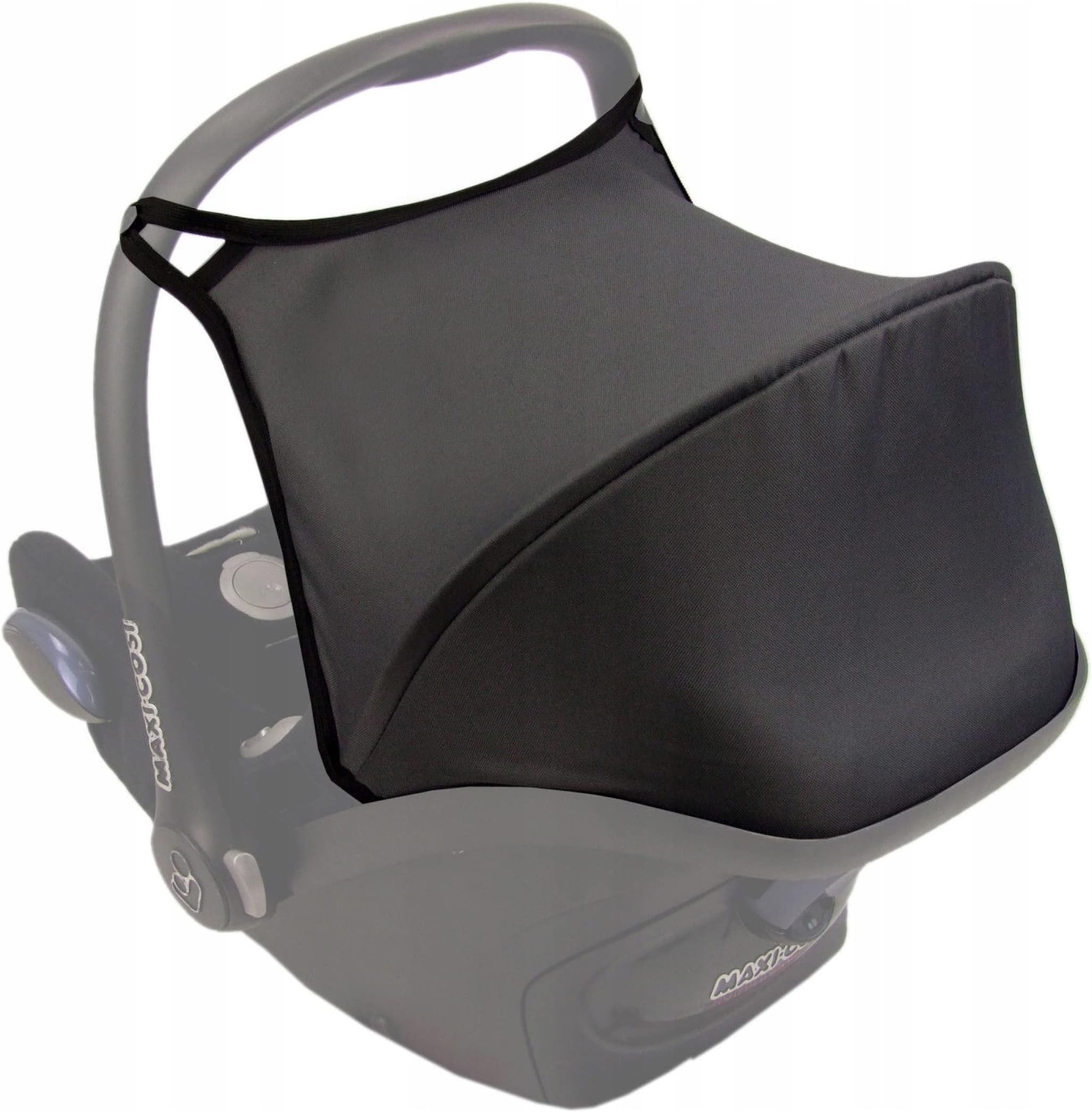 Baby Waterproof Hood Canopy Sun Shade UV Protection Fits Most Car Seats (Dark Grey)