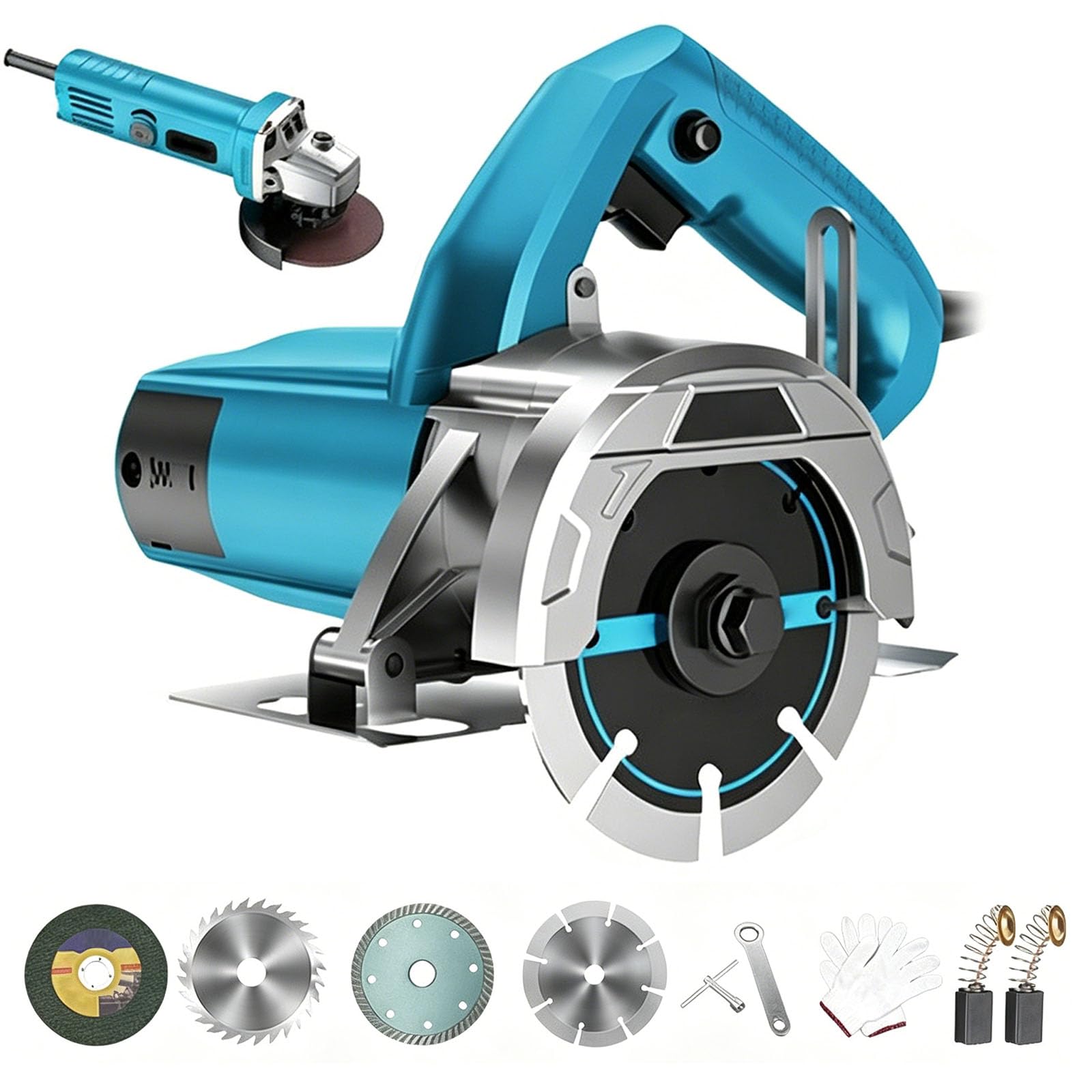 Máquina de Corte de Hormigón Eléctrica de 4480W Portátil Multiusos Para Ranurar Paredes Profundidad Ajustable 0-30Mm, Herramienta de Cincelado de Pared Para Piedra, Ladrillo, Carpintería, Sierra de