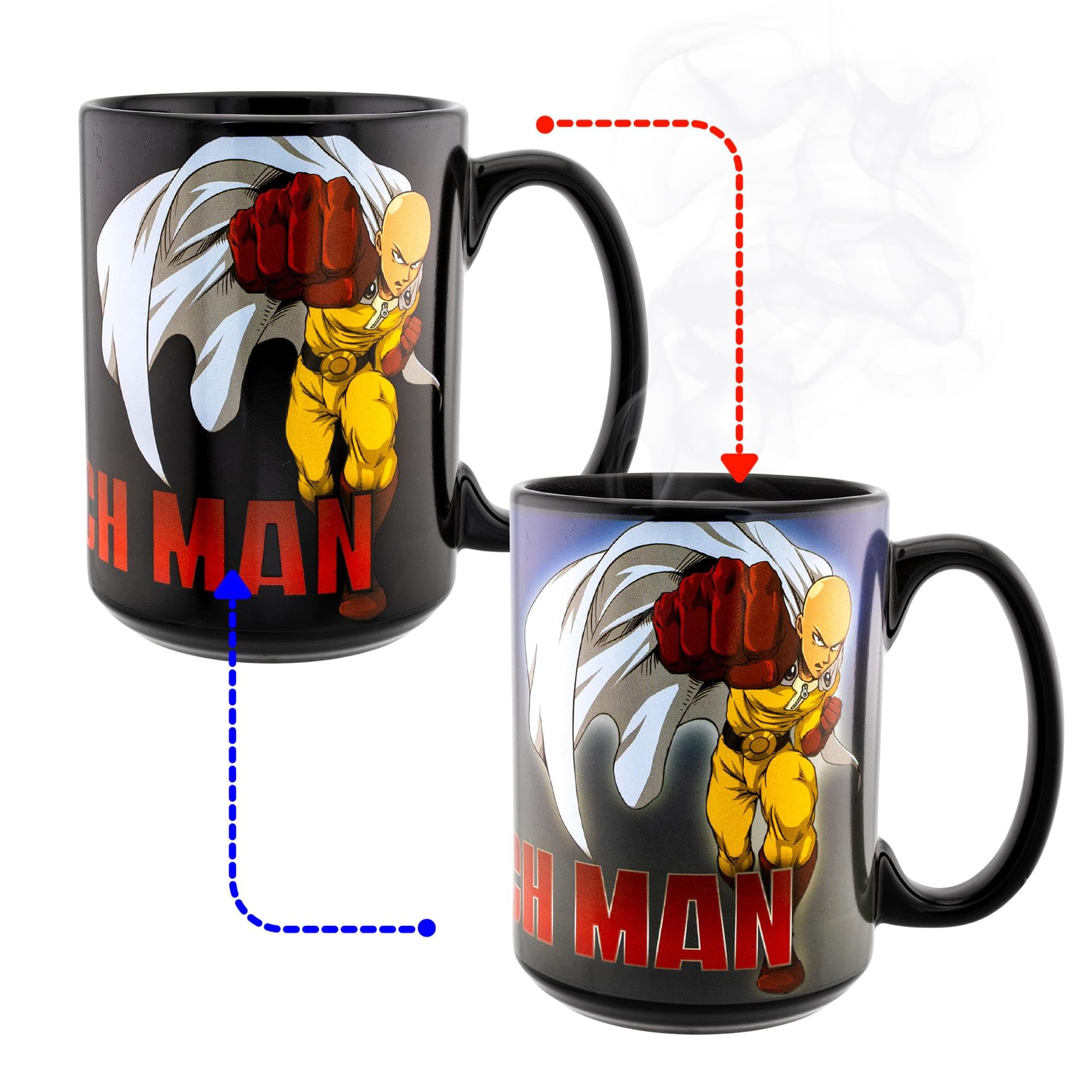 Just Funky One Punch Man Heat Changing 16oz Ceramic Coffee Mug