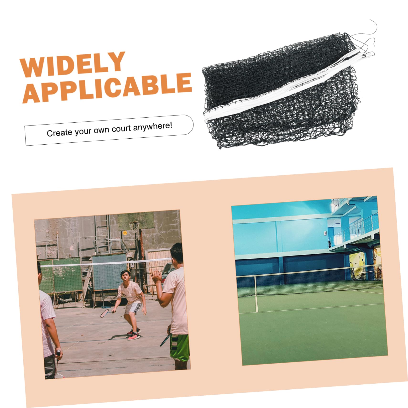 Abaodam Badminton Net Portable Standard Training Competition Net for Outdoor Sports for Backyard Games Easy Setup Versatile for Various Ball Sports