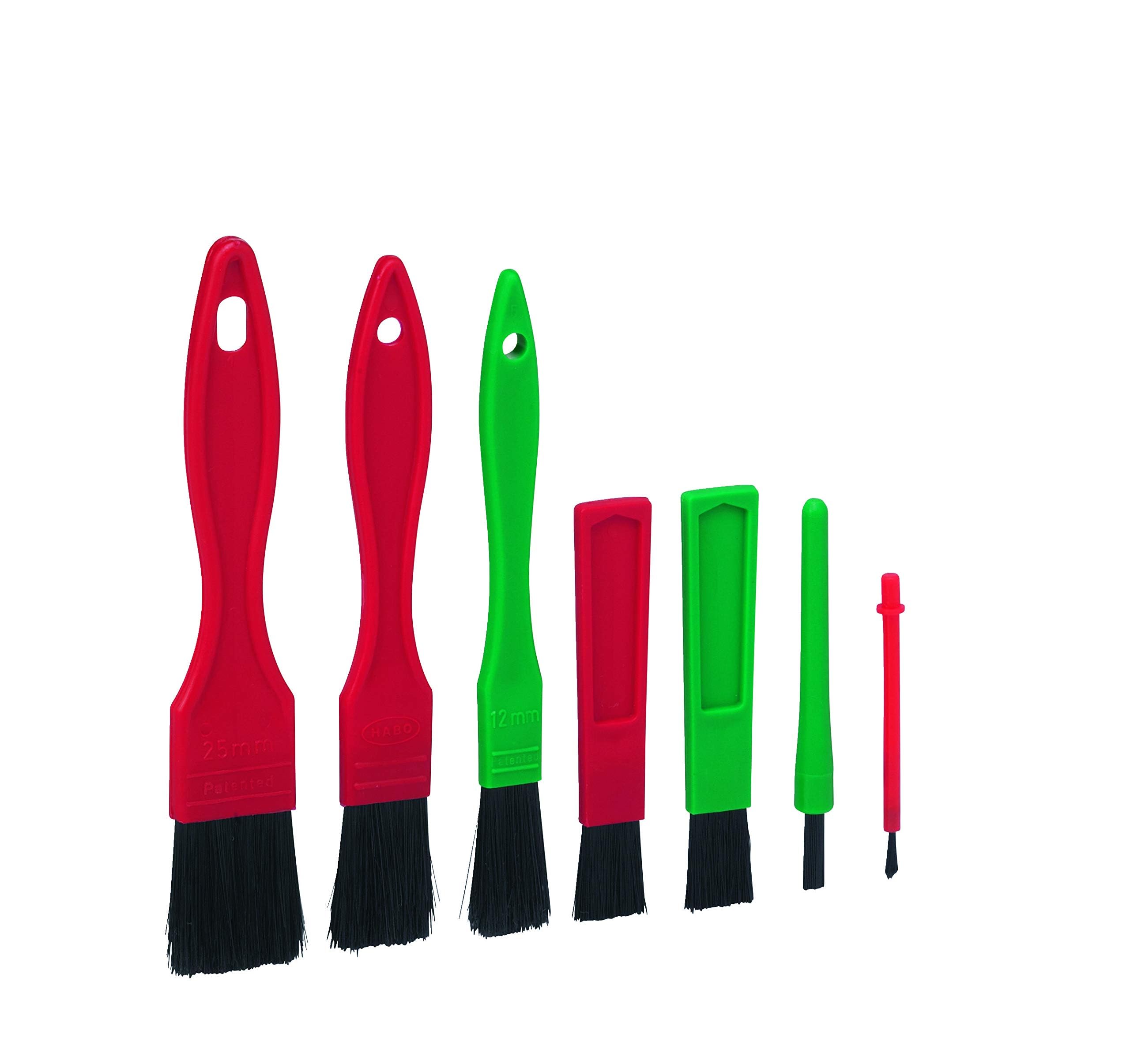 Vikan 7pcs Detail Brush Set for Cleaning Dust Dirt Car Interior & Exterior
