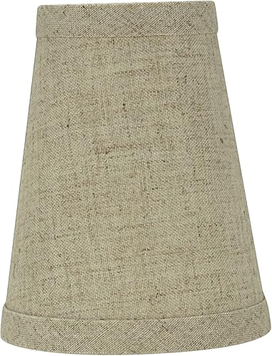 Miniatura 2 de Aspen Creative 32665-2 Juego de pantallas de lámpara de araña con clip con forma de imperio pequeño (paquete de 2), diseño de transición en beige, 4