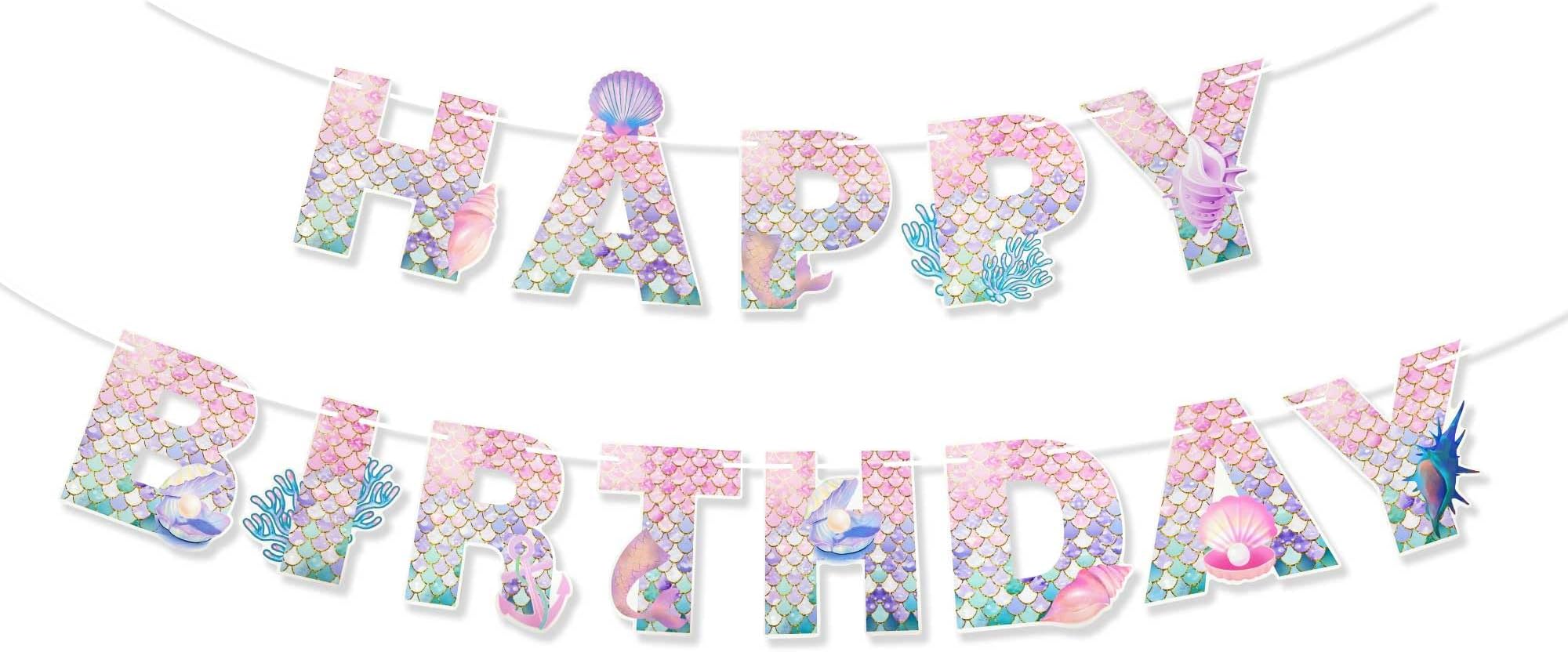 Witch Theme Party Decorations, 4PCS Witch Theme Happy Birthday Banner, Movie