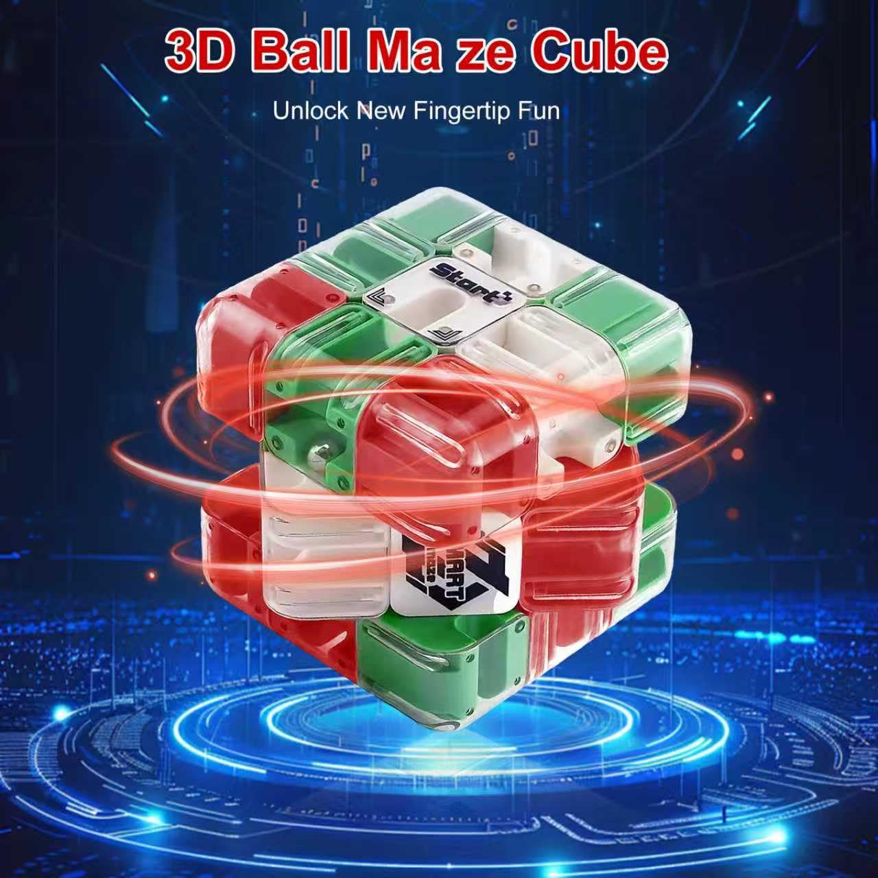 HESUSLA 3D Gravity Marble Maze Cube, Magnetic Magic Ball Puzzle Game for Kids & Adults - Image 4