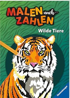 Ravensburger Malen nach Zahlen Wilde Tiere, 32 Motive