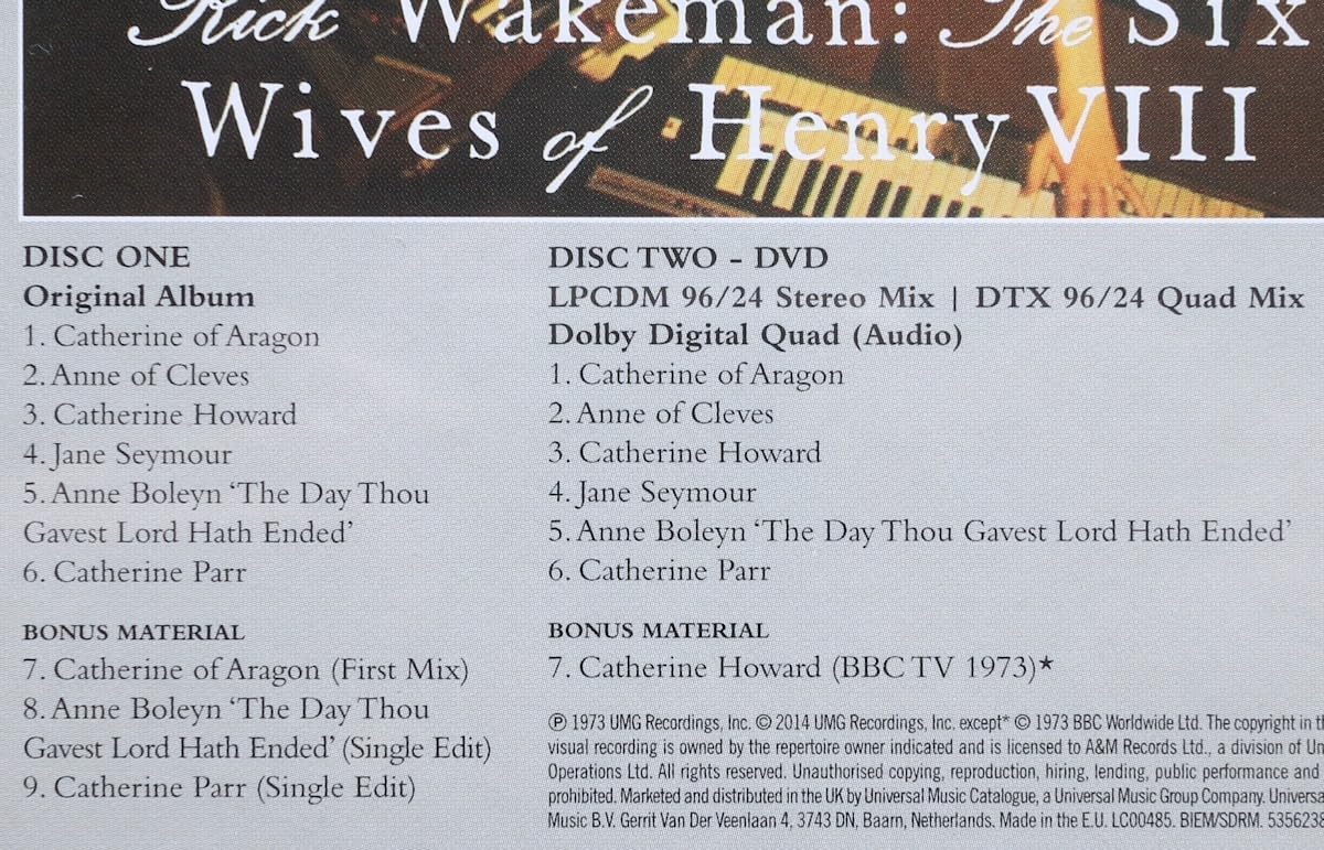 DVD⁄リック・ウェイクマン⁄イエス 品薄⁄2枚組⁄CD 2026年最新Yahoo