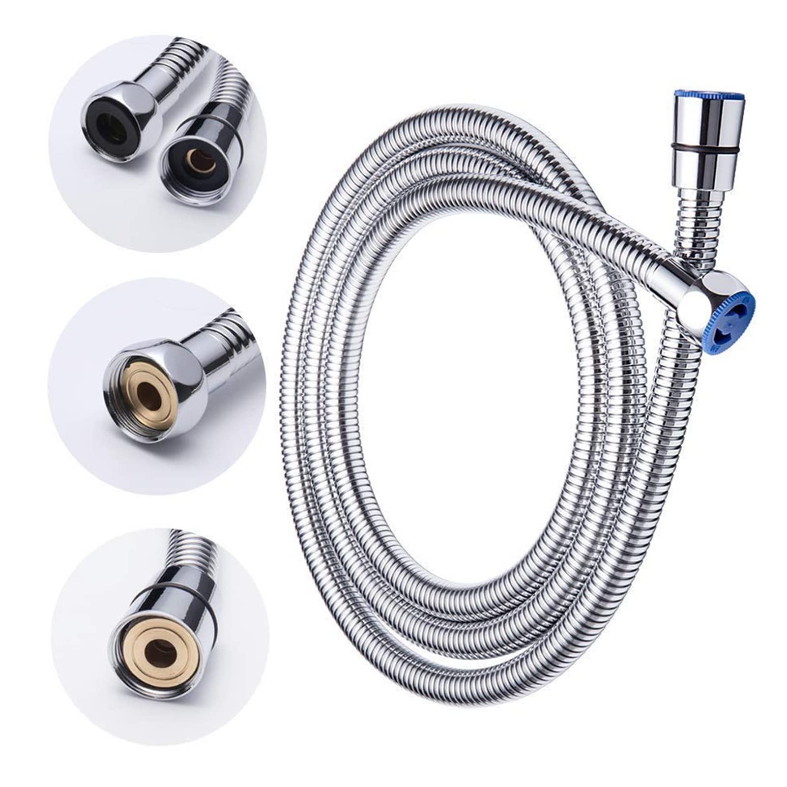 Cabezal De Ducha De Mano Multifunción Con Manguera De 2 M Y Amp; Cabezal De Ducha De Ahorro De Agua Con Interruptor De Encendido/apagado Con 5 Modos De Ducha