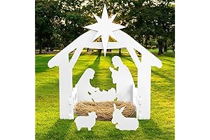 Large Weather-Resistant Outdoor Christmas Nativity Scene for Yards and Churches