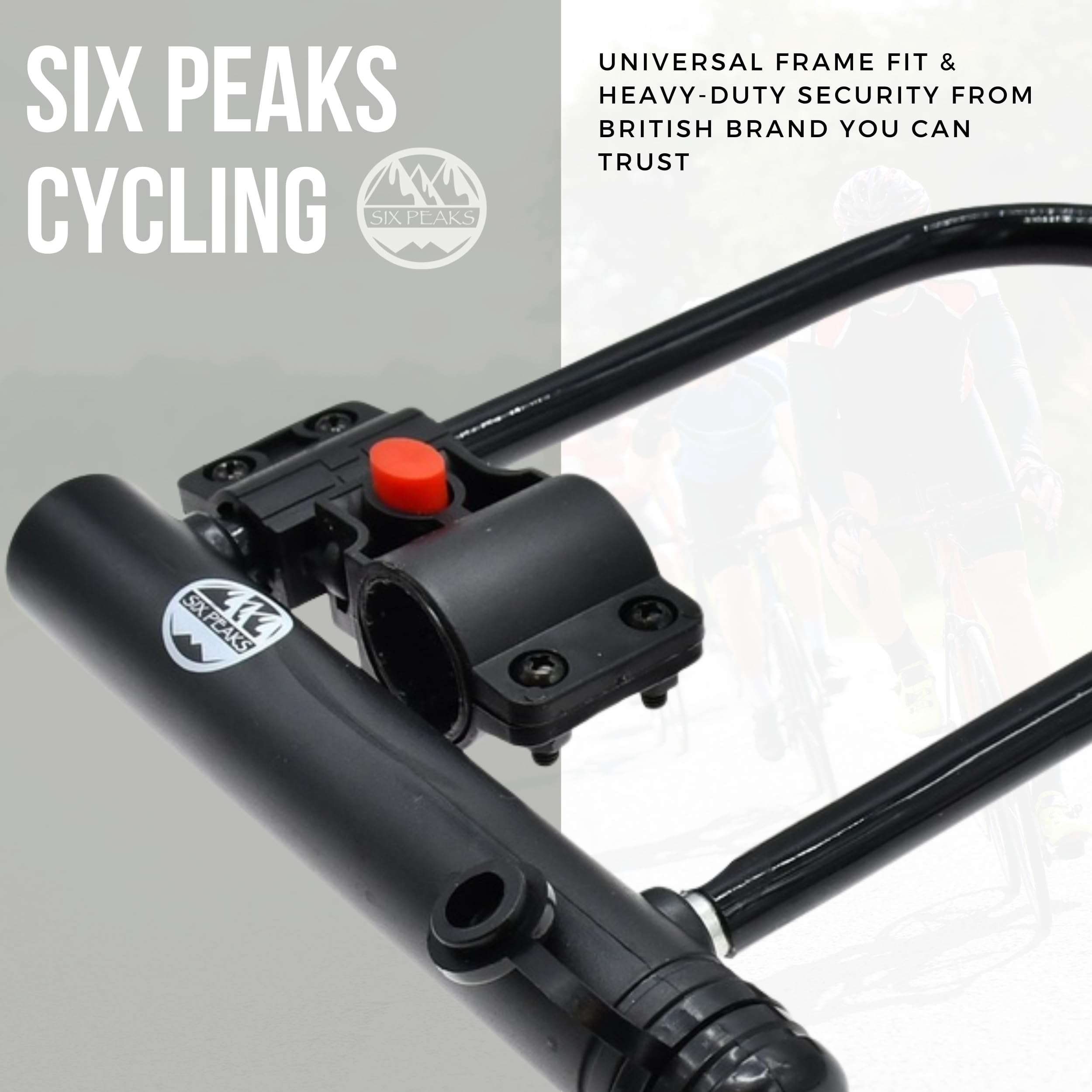 Six Peaks Cycling D-Lock, Heavy-Duty Weather-Resistant - Image 2