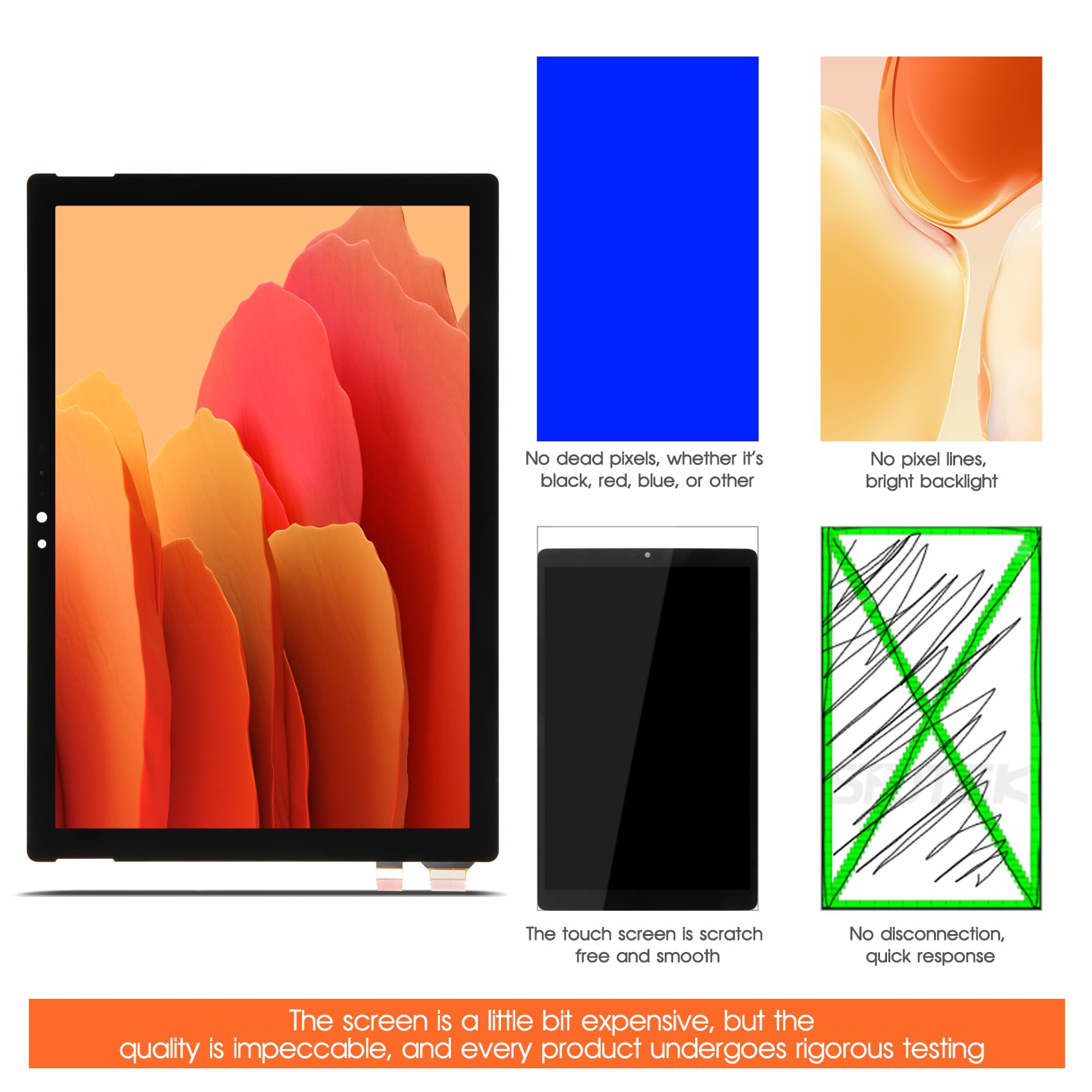 Ecran Replacement pour Microsoft Surface Pro 5 / Pro 6 12.3 Écran LCD pour Microsoft Surface Pro 5 1796 / Pro 6 1807 12,3 pouces LCD Display Digitalizer Ecran Tactile Assemblée avec Outils, Noir