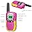 Retevis RA18 Kids Walkie Talkies, Walkie Talkie Toys for 6-12 Year Old Girls Boys, 22 CH, Built-in Flashlight, Girls Christmas Birthday Gifts, Outdoor Garden Camping Family Trip(Pink 2 Pack)