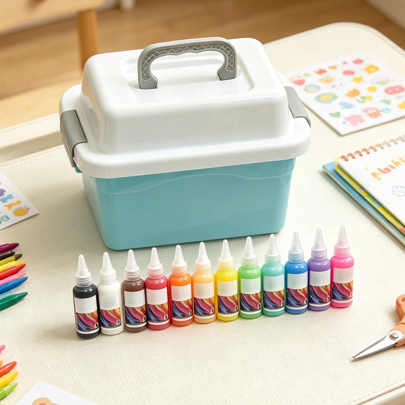 Animaux Aquatiques Magiques en Gel 12 Couleurs 12 Moules Créatures Marines