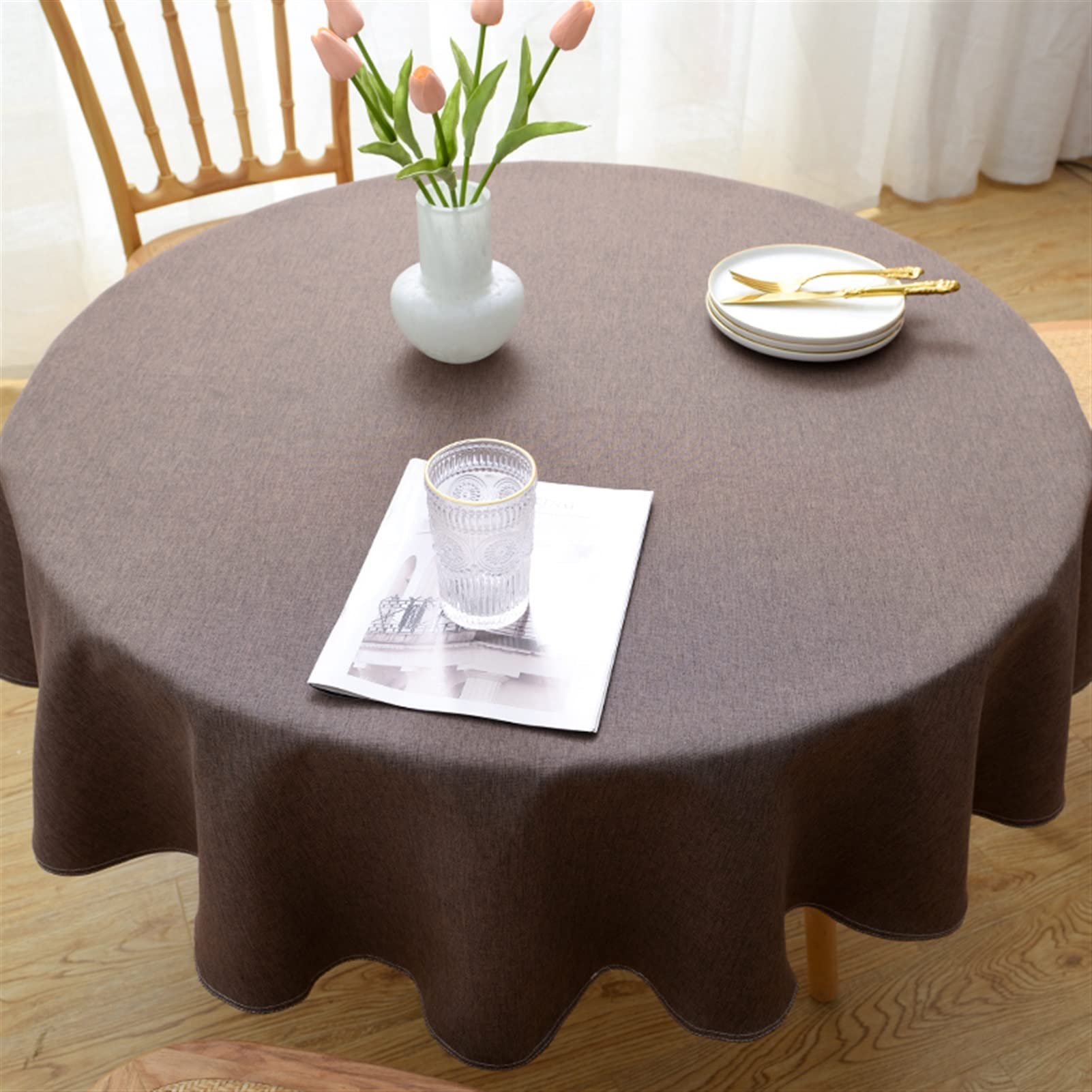 Nappe en lin de grande taille et coton de qualité supérieure pour décoration hôtel