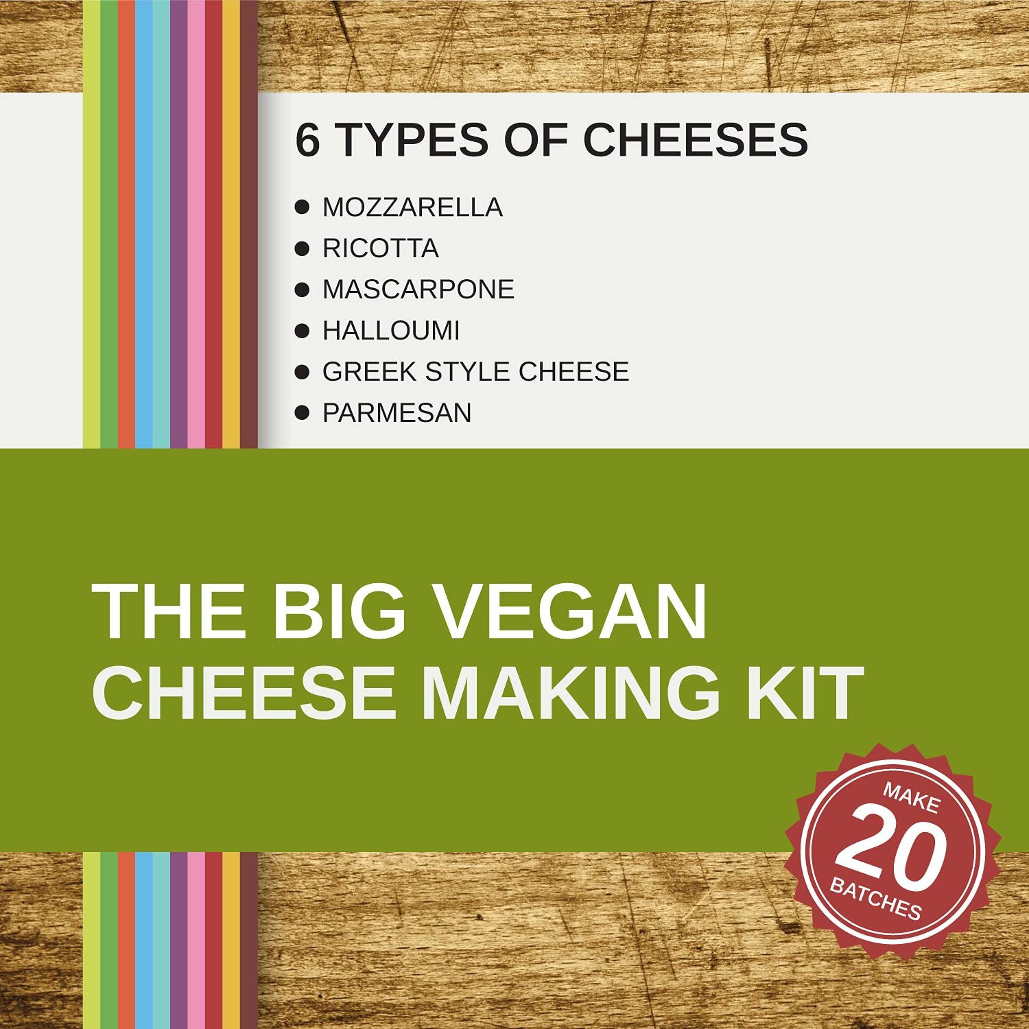 The Big Vegan Cheese Making Kit Make 6 Easy Vegan and GlutenFree