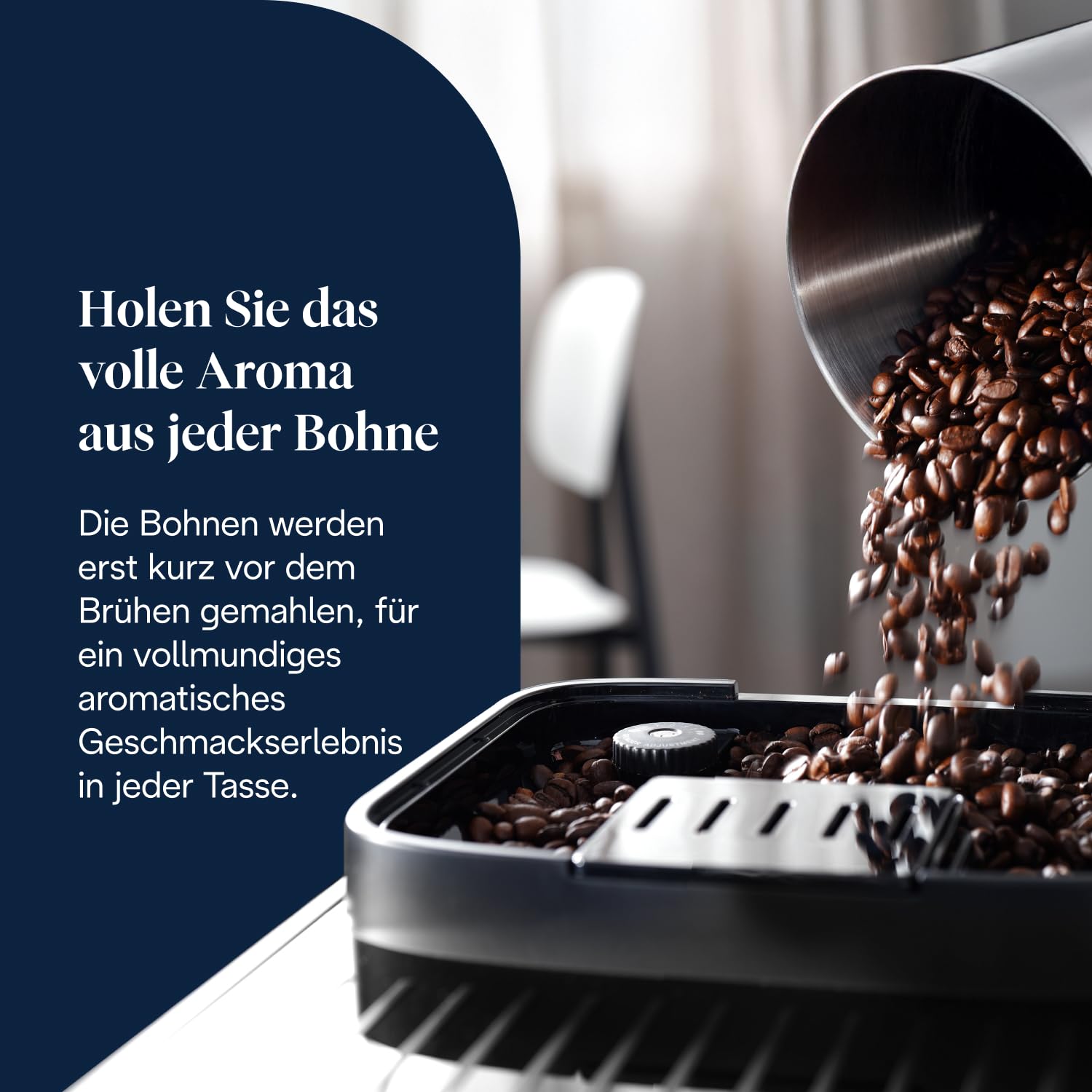 De’Longhi Magnifica Evo Kaffeevollautomat mit LatteCrema, 7 One-Touch-Getränke, Schwarz ECAM292.81.B